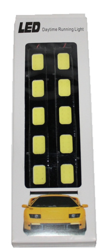 Огни ходовые COB DRL-15,3см, 2х5 диодов, 12V