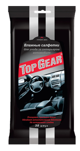 Салфетки влажные для салона Top Gear