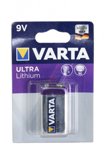 Крона VARTA ULTRA Lithium MN1604V
