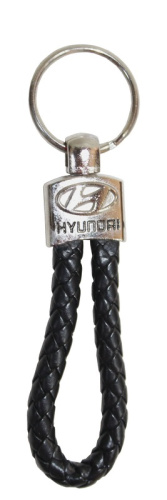 Брелок кожа косичка Hyundai