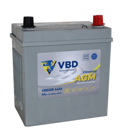 VBD AGM ASIA 6СТ-44 Ач о.п.  д194ш128в223450А  B20
