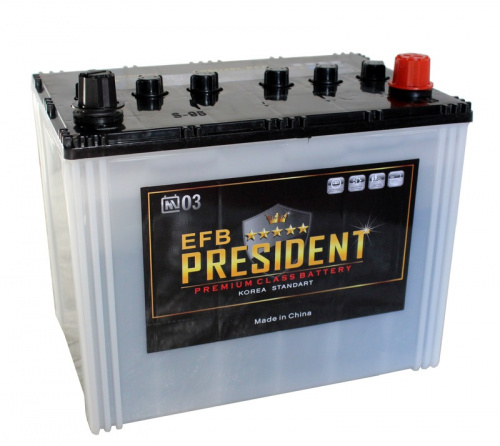 PRESIDENT EFB Asia 6СТ-85 Ач о.п.  д259ш172в225640А  (S95)