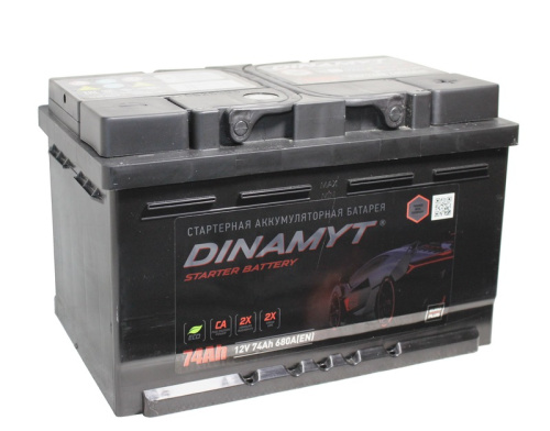 DINAMUT Turkey 6СТ-74 Ач о.п. низкий [д277ш175в175680А]