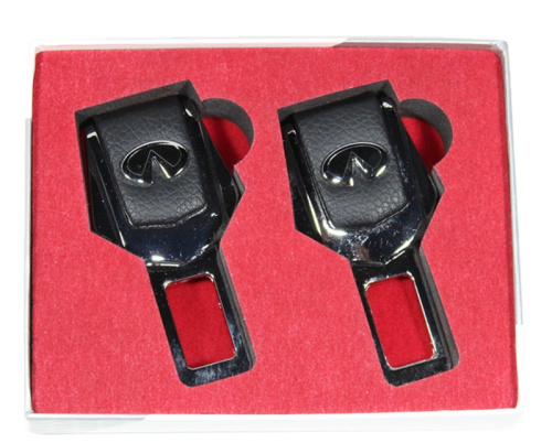 Заглушка ремня безопасности INFINITI металл+кожа