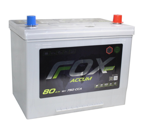 FOX EFB ASIA 6СТ-80 Ач о.п. Turkey [д260ш175в220750А] D26L