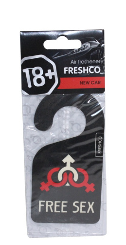 Ароматизатор Freshco Ёлочка 18+, аромат Новая машина 10