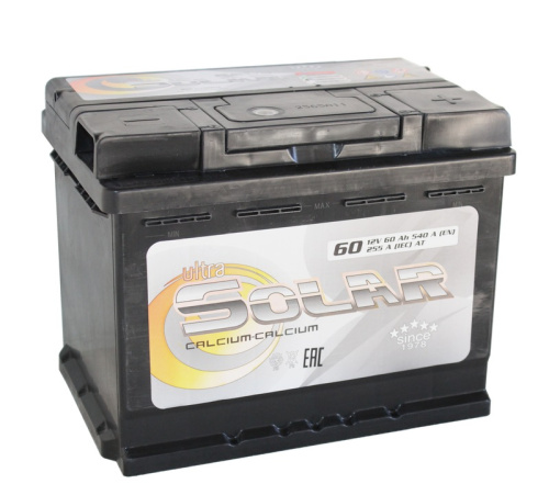 ULTRA SOLAR BLACK 6СТ-60 Aч о.п.  д242ш175в190540А  SMF