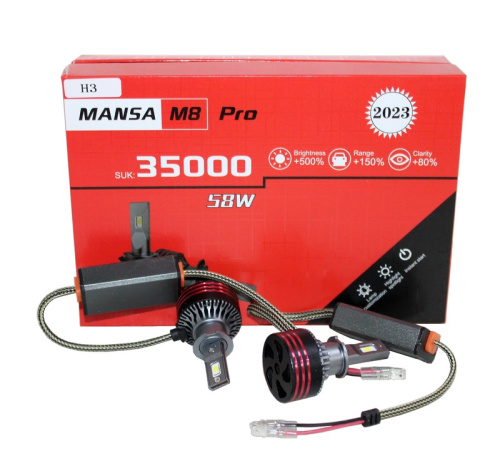 Диодные лампы BCS-E8pro H3, 45W, 6500K
