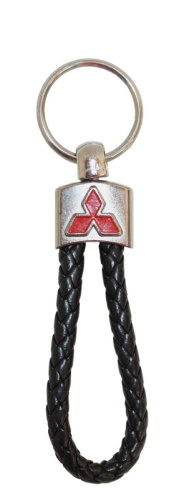 Брелок кожа косичка Mitsubishi