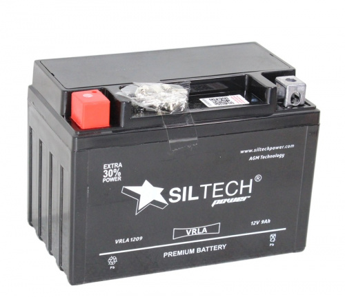 SILTECH VRLA СТ-1209 12V9 Aч п.п. [д150ш86в107150А] (YTX9-BS)