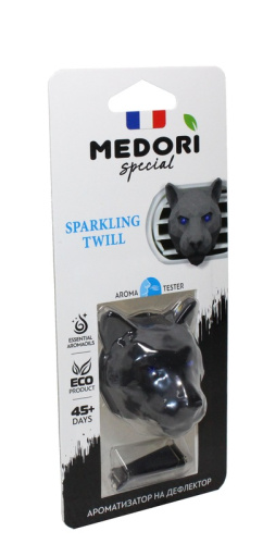 Ароматизатор на дефлектор MEDORI Ceramic Pantera 3D Парфюм Sparkling Twill TOBACCO VANILLE 112_
