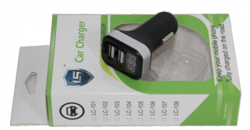 Зарядка для телефона 2 USB 2.1A+2.1A Car Gharger с