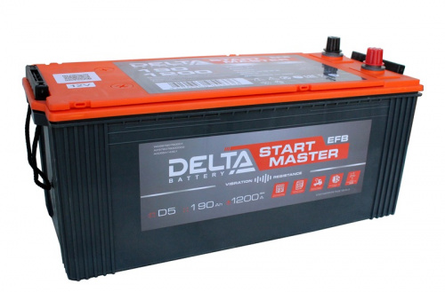 DELTA START MASTER EFB TRUCK 6СТ-190 Ач о.п. R  д513ш218в2241200А