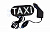 Знак TAXI TA-1045L-WCL водонепроницаемый, зеленый