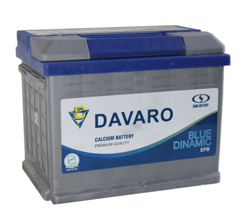 DAVARO BLU DINAMIC EFB 6СТ-65 Ач п.п.  д243ш175в190700А  L2
