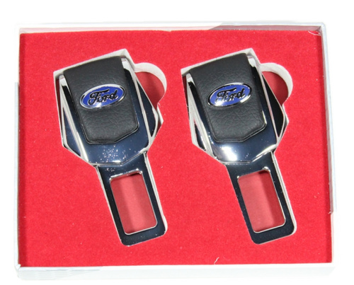 Заглушка ремня безопасности FORD металл+кожа