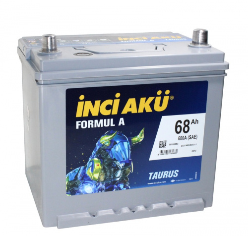 Inci Aku ASIA FormulА 6СТ-68 Ач о.п. ниж.креп. [д232ш173в225600A](80D23L) SMF [D23]