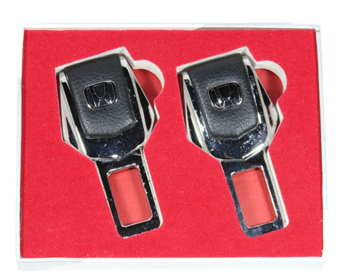 Заглушка ремня безопасности HONDA металл+кожа