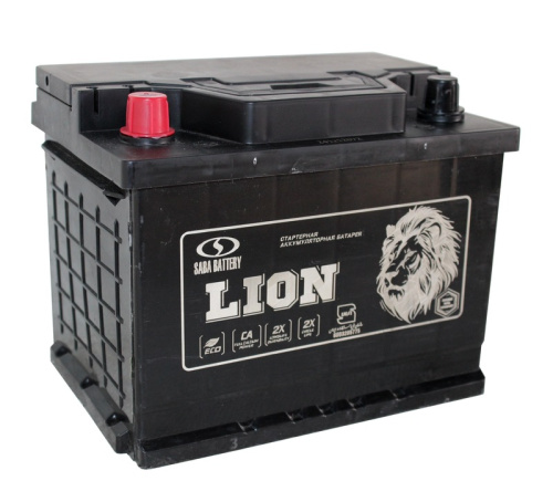 LION 6СТ-60 Ач п.п.[д242ш175в190500А]