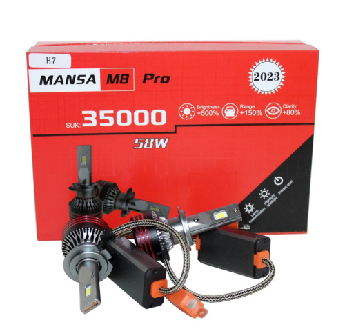 Диодные лампы BCS-E8pro H7, 45W, 6500K