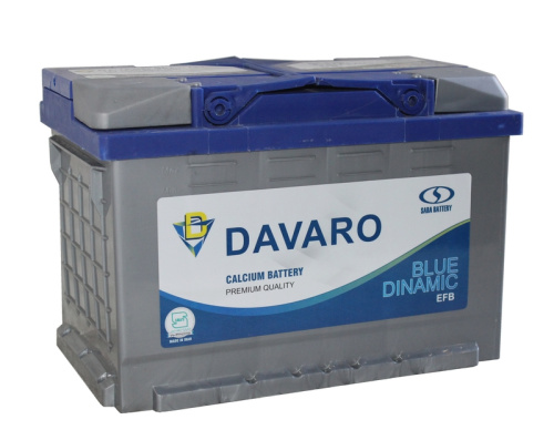 DAVARO BLU DINAMIC EFB 6СТ-80 Ач п.п.  д277ш175в190800А  L3