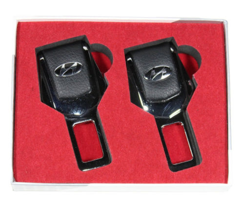 Заглушка ремня безопасности HUYNDAI металл+кожа