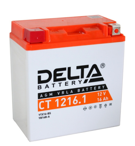 DELTA СТ-1216.1 12V16 Ач п.п. [д151ш88в164230А] (YB16B-A)