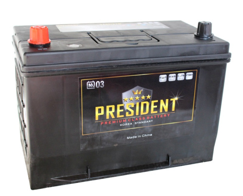 PRESIDENT 6СТ-100 Ач п.п. нижнее крепление  д305ш172в225720А  (115D31R)