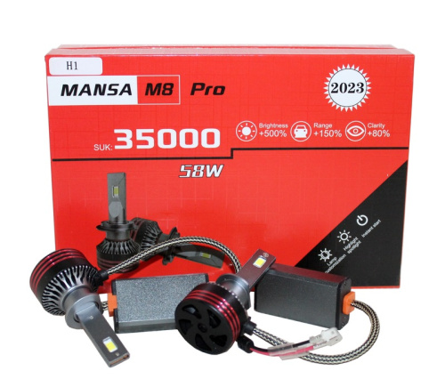 Диодные лампы BCS-E8pro Н1, 45W, 6500K