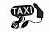 Знак TAXI TA-1045L-WCL водонепроницаемый, зеленый