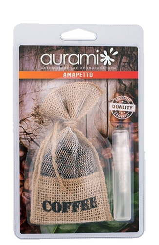 AURAMI МЕШОЧЕК КОФЕ со спреем 5 мл Амаретто..