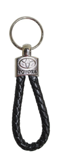 Брелок кожа косичка TOYOTA