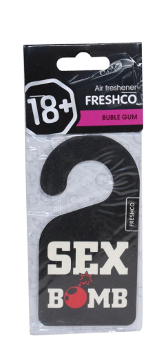 Ароматизатор Freshco Ёлочка 18+, аромат Бабл-гам 10