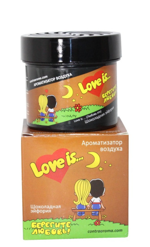 Ароматизатор LOVE IS  банка Шоколадная эйфория