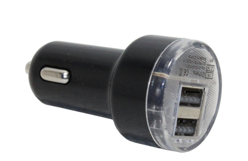 Телефонное АЗУ 2 USB порта 1А + 2.1A КОРОТКИЙ RV-018